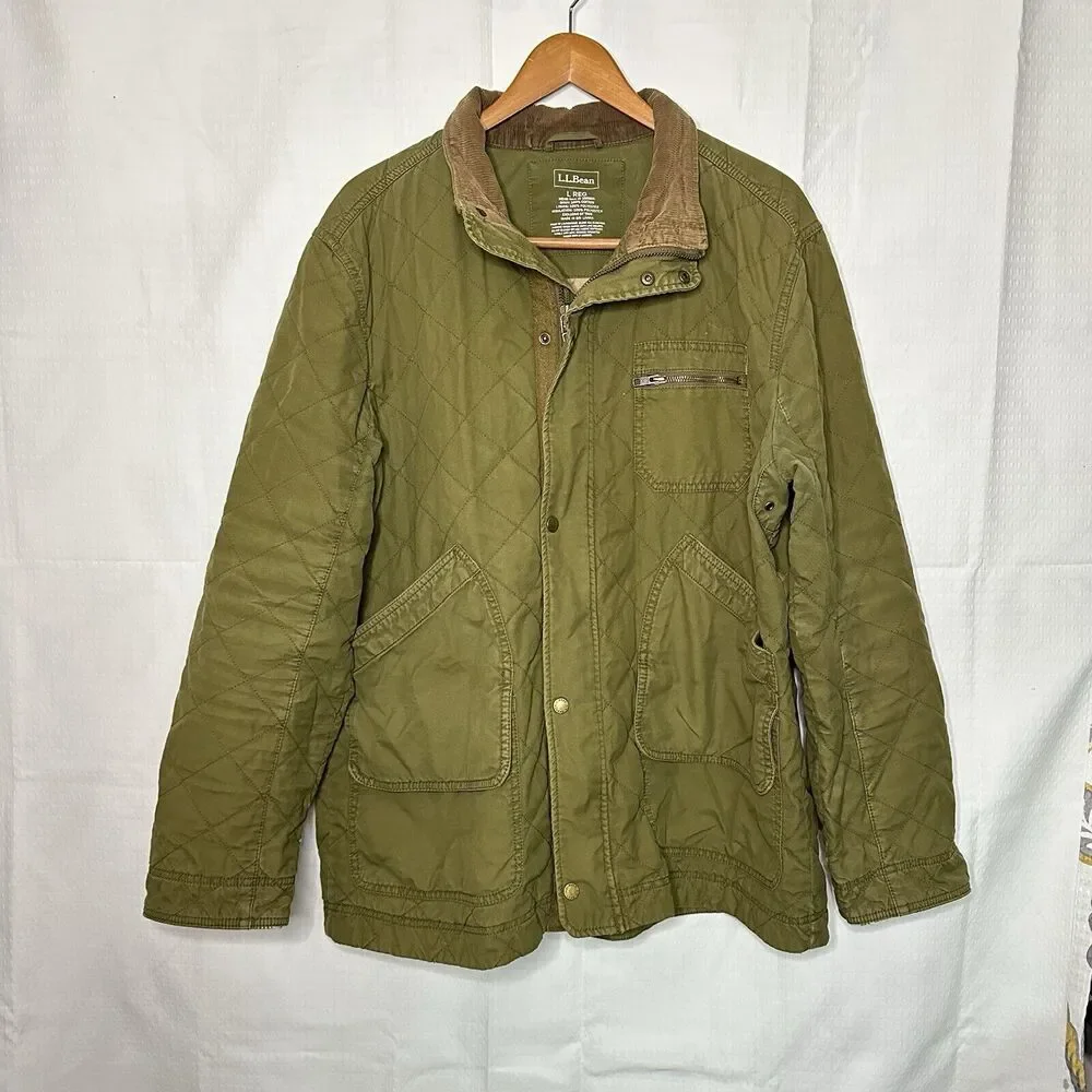 L.L. Bean Large Hunter Green Workwear Coats, Jackets See Image For Call Out. - Picture 1 of 7